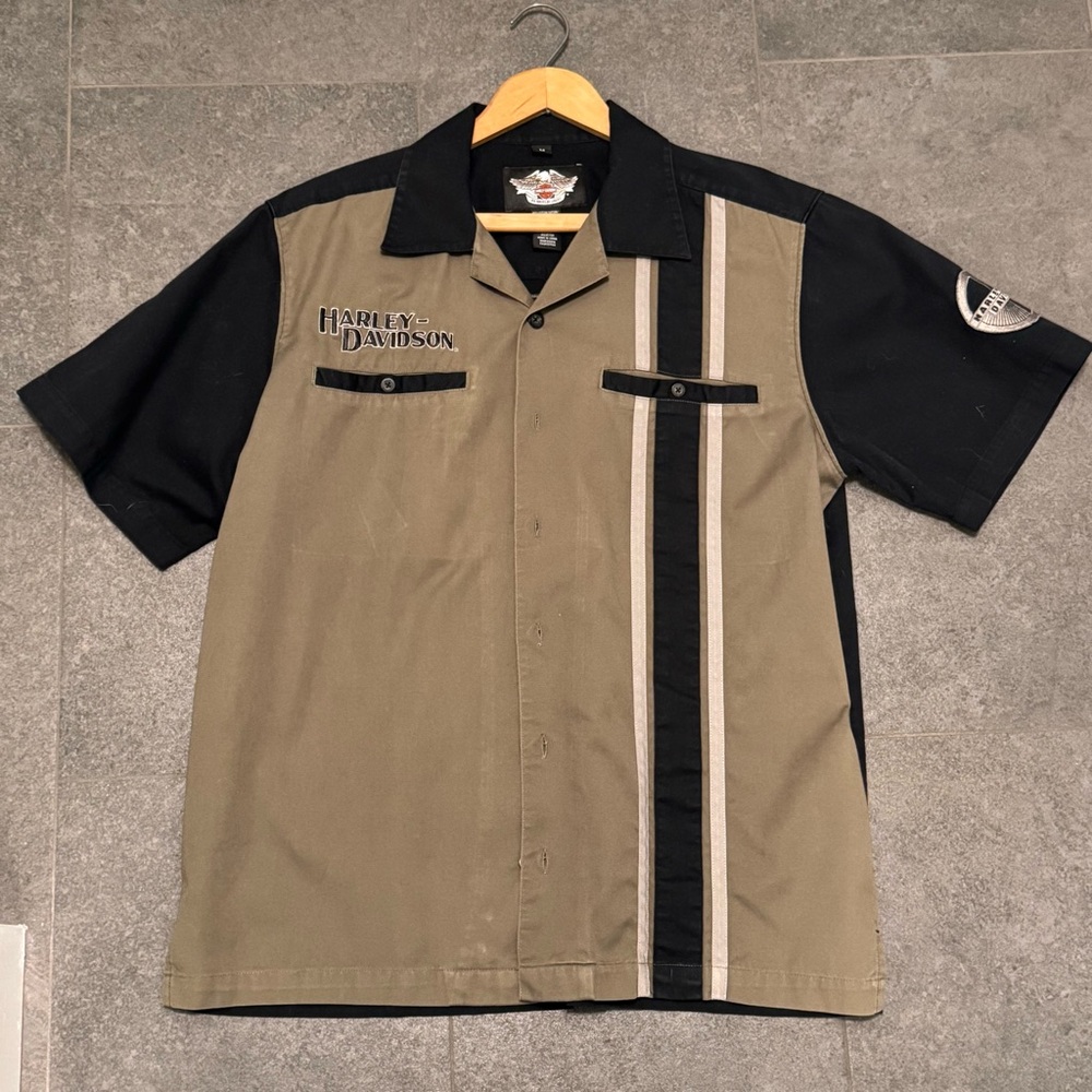 Harley-Davidson Men's Short Sleeve Button Shirt